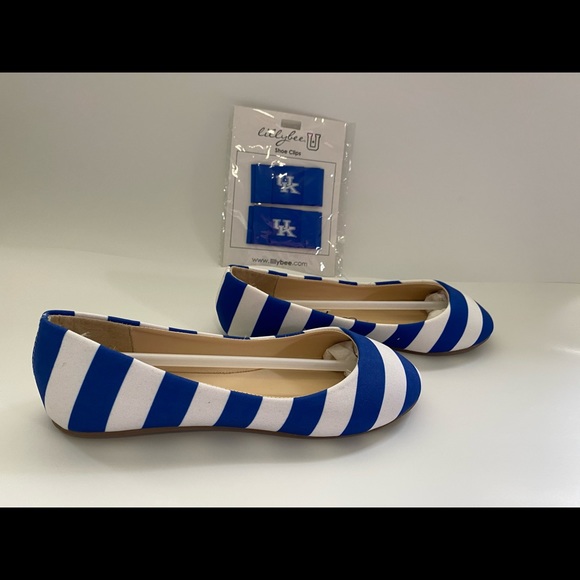 lillybee Kentucky Wildcats Striped Flats - Picture 4 of 9
